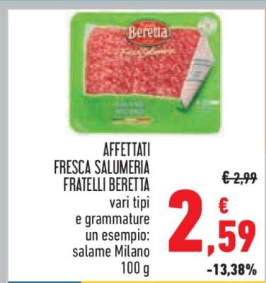 AFFETTATI FRESCA SALUMERIA FRATELLI BERETTA