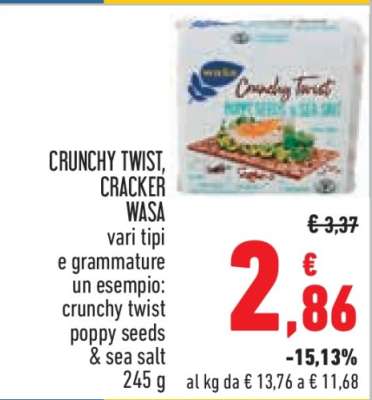 CRUNCHY TWIST, CRACKER WASA