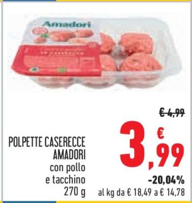 POLPETTE CASERECCE AMADORI