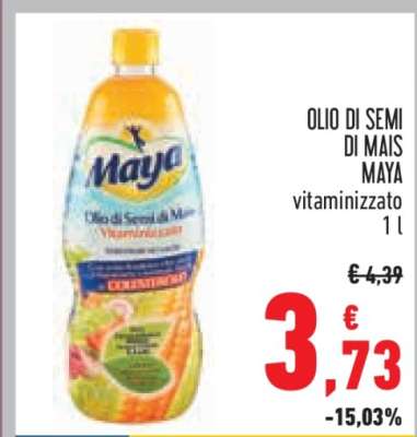 Olio di semi di mais Maya