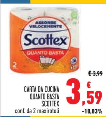 CARTA DA CUCINA QUANTO BASTA SCOTTEX