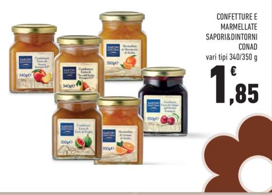 CONFETTURE E MARMELLATE SAPORI&DINTORNI CONAD
