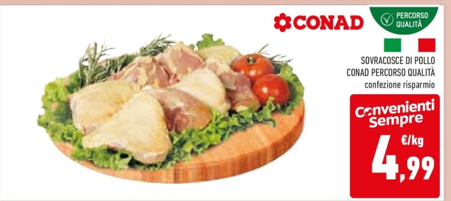 SOVRACOSCE DI POLLO CONAD PERCORSO QUALITÀ