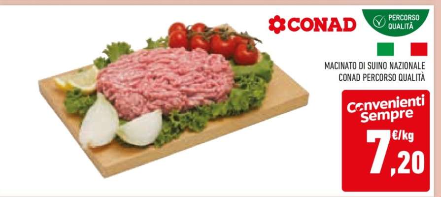 Macinato di Suino Nazionale Conad Percorso Qualità