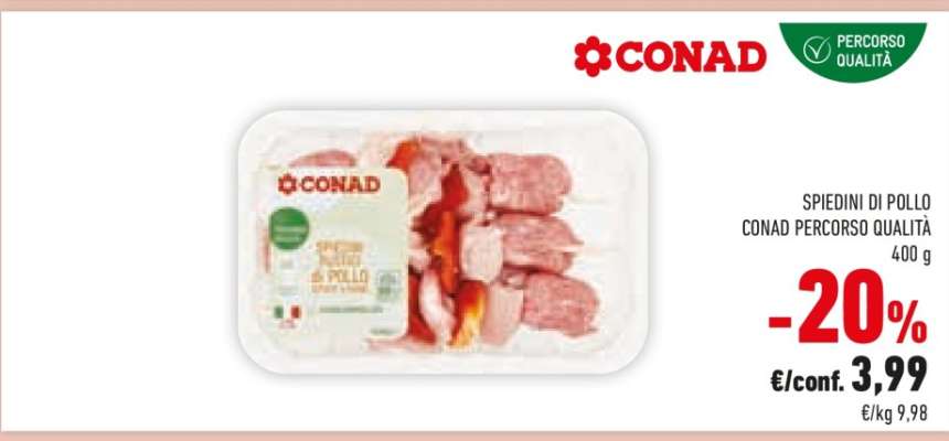 SPIEDINI DI POLLO CONAD PERCORSO QUALITA'