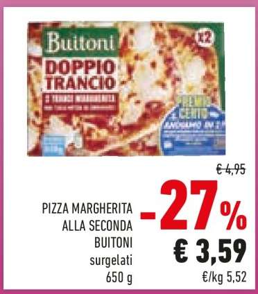 PIZZA MARGHERITA ALLA SECONDA BUITONI