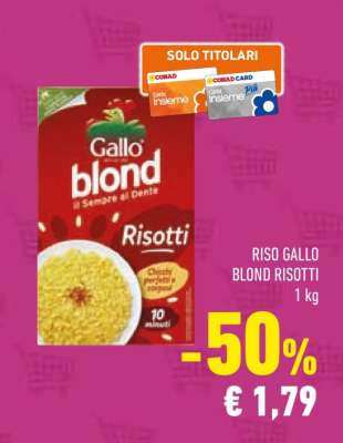 RISO GALLO BLOND RISOTTI