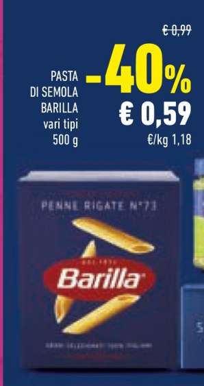 PASTA DI SEMOLA BARILLA