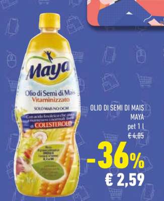 Olio di semi di mais Maya