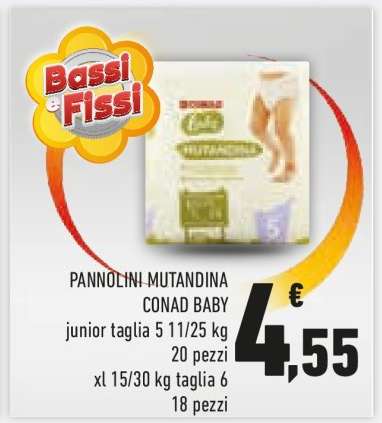 Pannolini, mutandina CONAD Baby