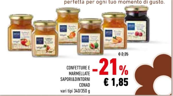 CONFETTURE E MARMELLATE SAPORI&DINTORNI CONAD