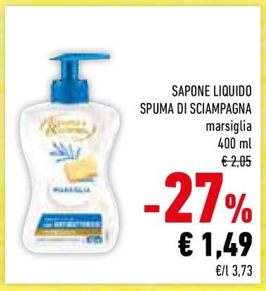 SAPONE LIQUIDO SPUMA DI SCIAMPAGNA
