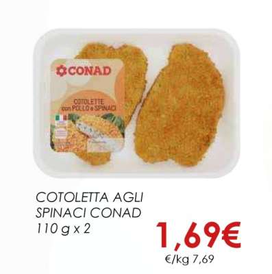 COTOLETTA AGLI SPINACI CONAD