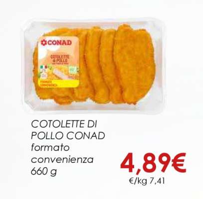 COTOLETTE DI POLLO CONAD
