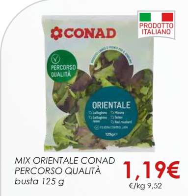MIX ORIENTALE CONAD PERCORSO QUALITÀ