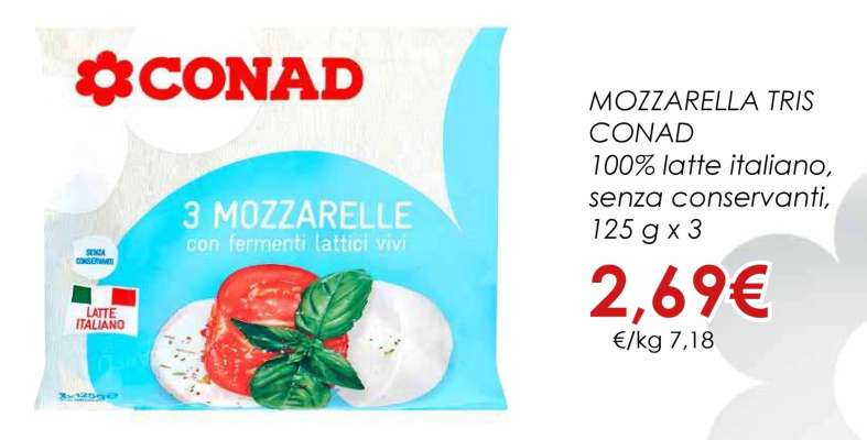 Mozzarella Tris CONAD