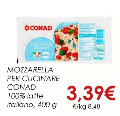 MOZZARELLA PER CUCINARE CONAD