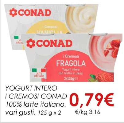 YOGURT INTERO I CREMOSI CONAD