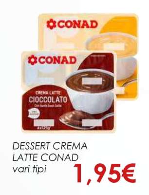 DESSERT CREMA LATTE CONAD