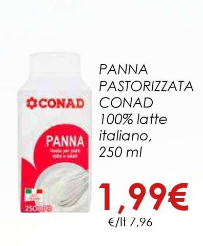 PANNA PASTORIZZATA CONAD