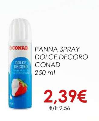 PANNA SPRAY DOLCE DECORO CONAD