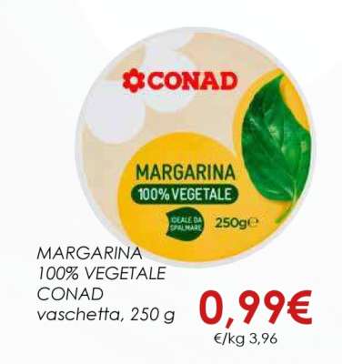 MARGARINA 100% VEGETALE CONAD