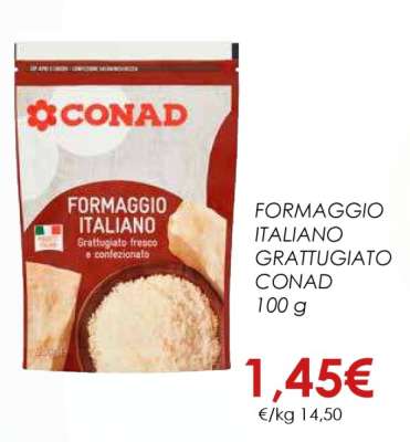 FORMAGGIO ITALIANO GRATTUGIATO CONAD