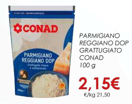Parmigiano Reggiano DOP Grattugiato Conad