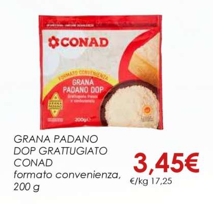 GRANA PADANO DOP GRATTUGIATO CONAD