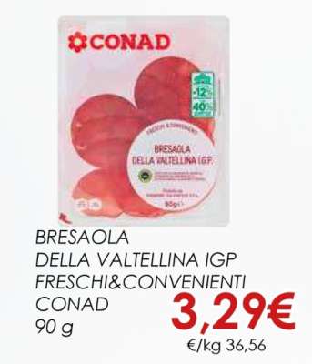 Bresaola della Valtellina IGP Freschi & Convenienti Conad