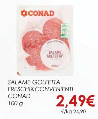 Salame Golfetta Freschi & Convenienti Conad