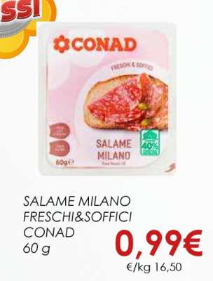 SALAME MILANO FRESCHI&SOFFICI CONAD