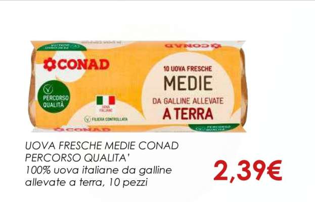 Uova Fresche Medie Conad Percorso Qualità