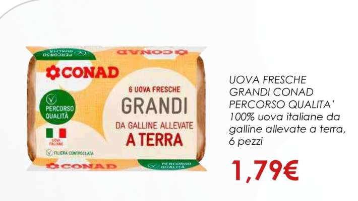 UOVA FRESCHE GRANDI CONAD PERCORSO QUALITA'