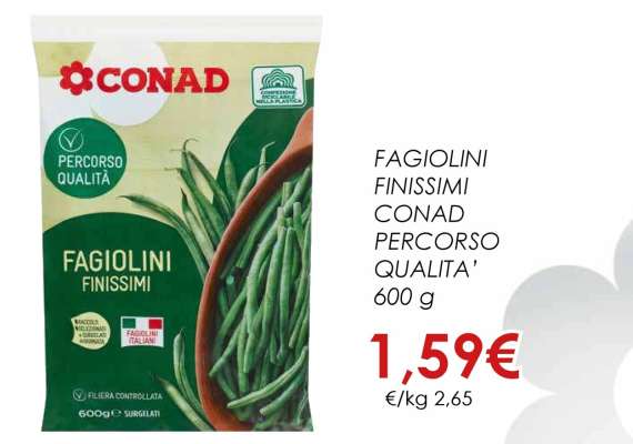FAGIOLINI FINISSIMI CONAD PERCORSO QUALITA'
