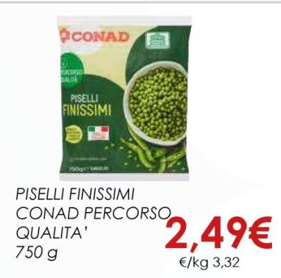 PISELLI FINISSIMI CONAD PERCORSO QUALITÀ