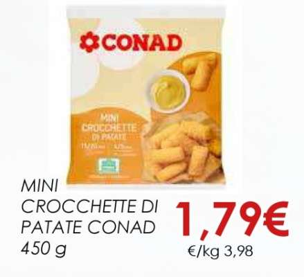 MINI CROCCHETTE DI PATATE CONAD