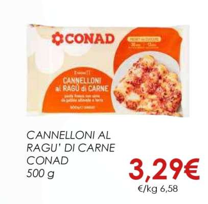 Cannelloni al ragù di carne Conad