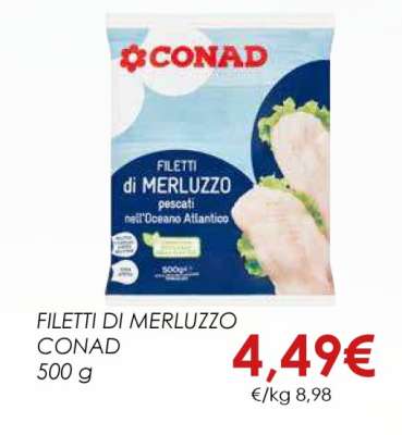 FILETTI DI MERLUZZO CONAD