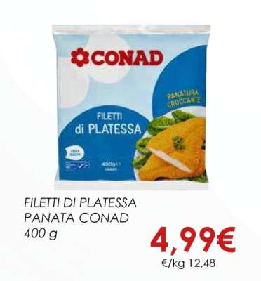 FILETTI DI PLATESSA PANATA CONAD