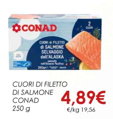 CUORI DI FILETTO DI SALMONE CONAD