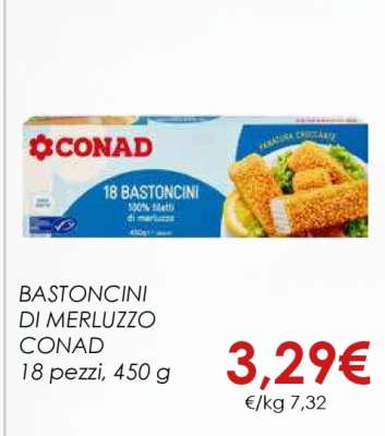 BASTONCINI DI MERLUZZO CONAD