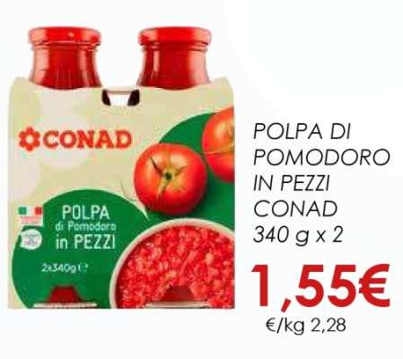 POLPA DI POMODORO IN PEZZI CONAD