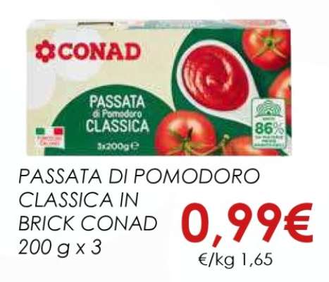 PASSATA DI POMODORO CLASSICA IN BRICK CONAD