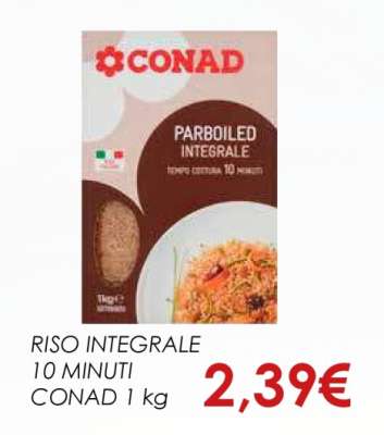 RISO INTEGRALE 10 MINUTI CONAD 1 kg