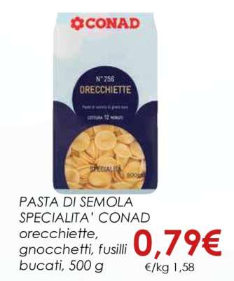 PASTA DI SEMOLA SPECIALITA’ CONAD