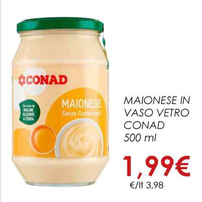 Maionese in Vaso Vetro Conad