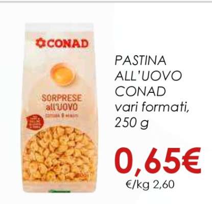 Pastina all'uovo Conad