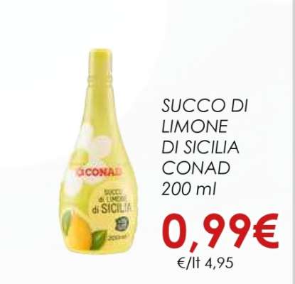 Succo di Limone di Sicilia Conad
