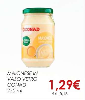 Maionese in Vaso Vetro Conad